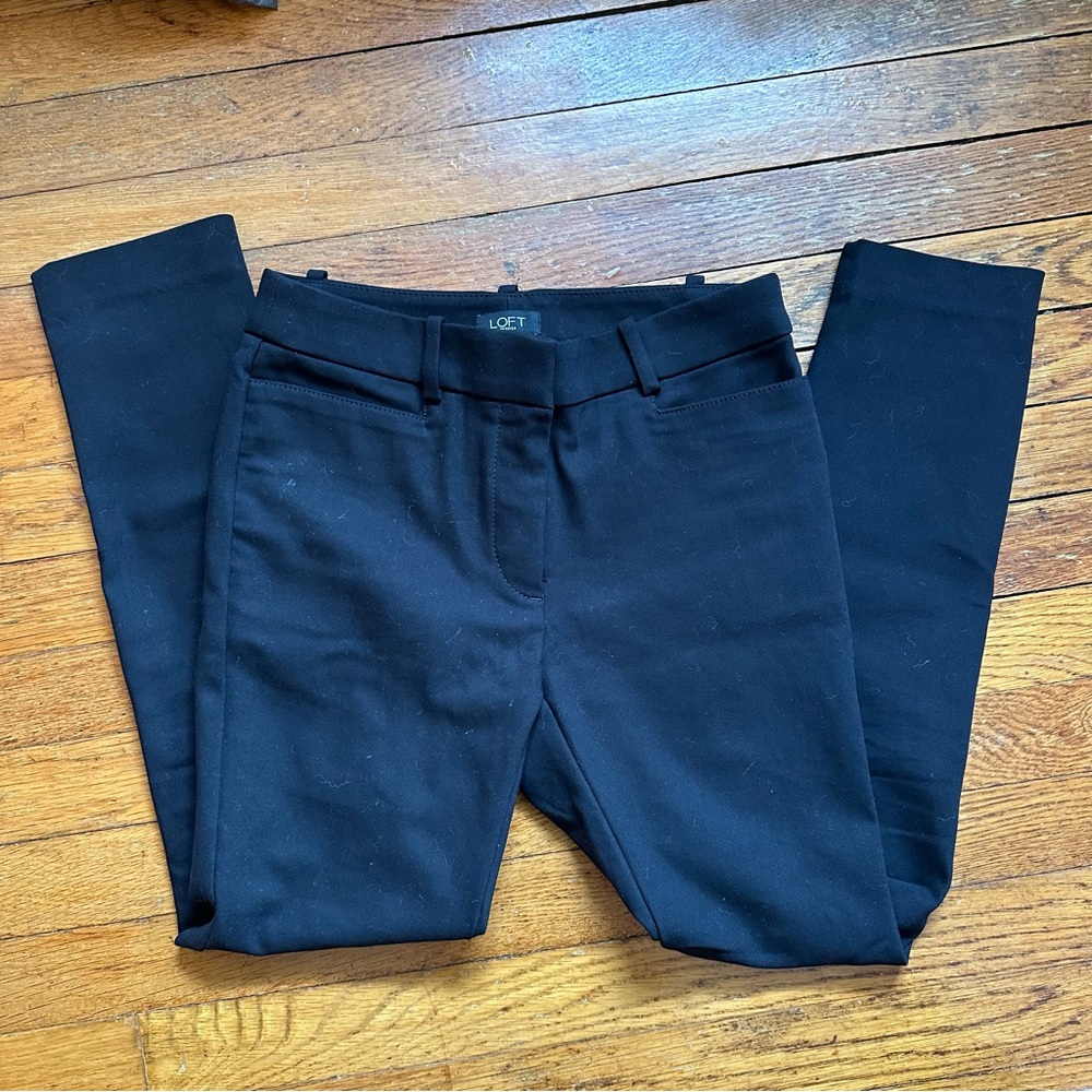 LOFT Black High Waist Skinny Pant